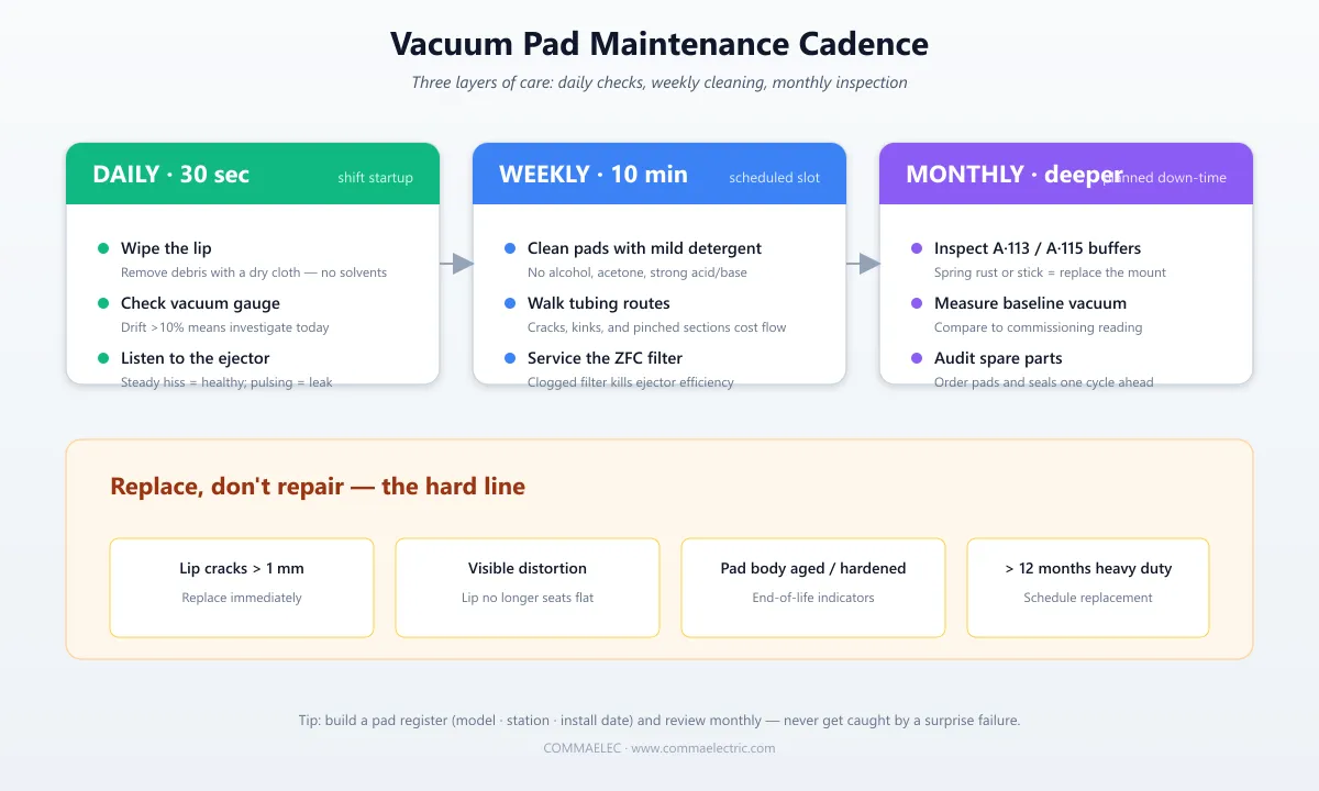 Perawatan Vacuum Pad: Panduan Perawatan Praktis bagi Pendatang Baru dalam Penanganan Vakum